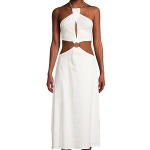 NWOT White linen Who What Wear shell dress